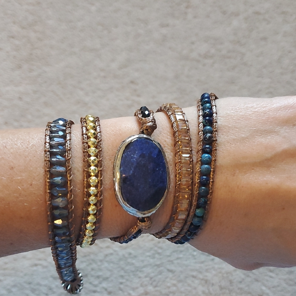 NWOT Boho Beaded Wrap Bracelet